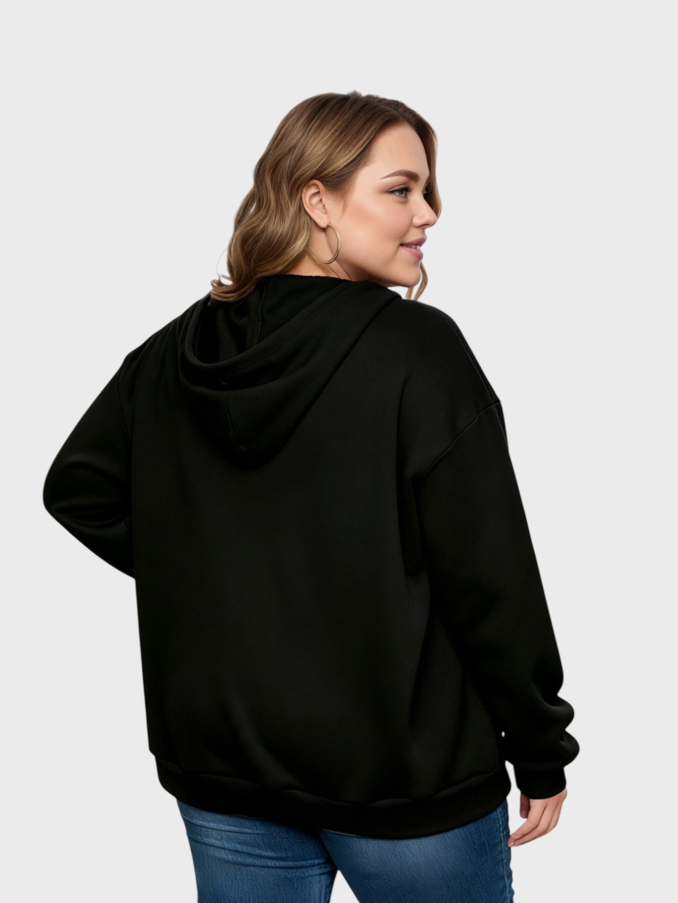 Lapa Plus Women's Custom Christmas Pattern Hooded Sweatshirt