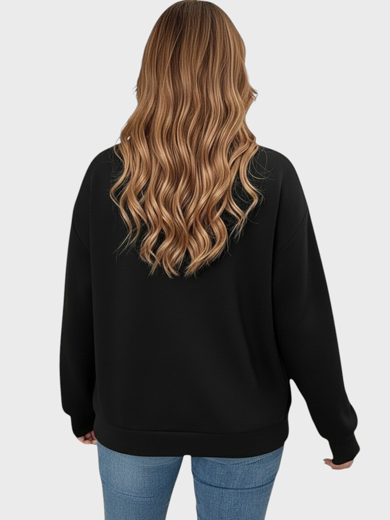 Lapa Plus Women's Custom Pattern Crew Neck Christmas Sweatshirt