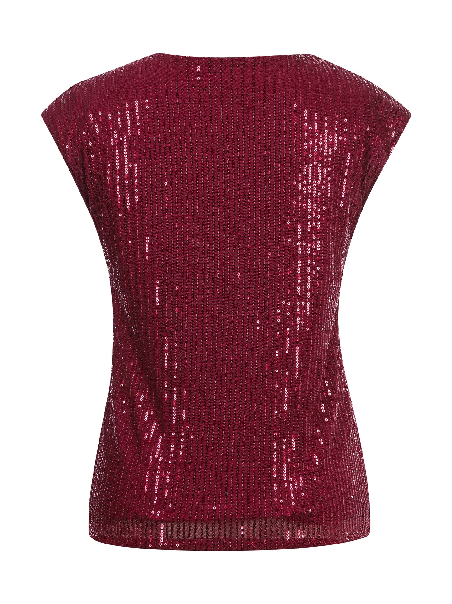 Lapa Plus Women's V-neck Raglan Sequined Party Top