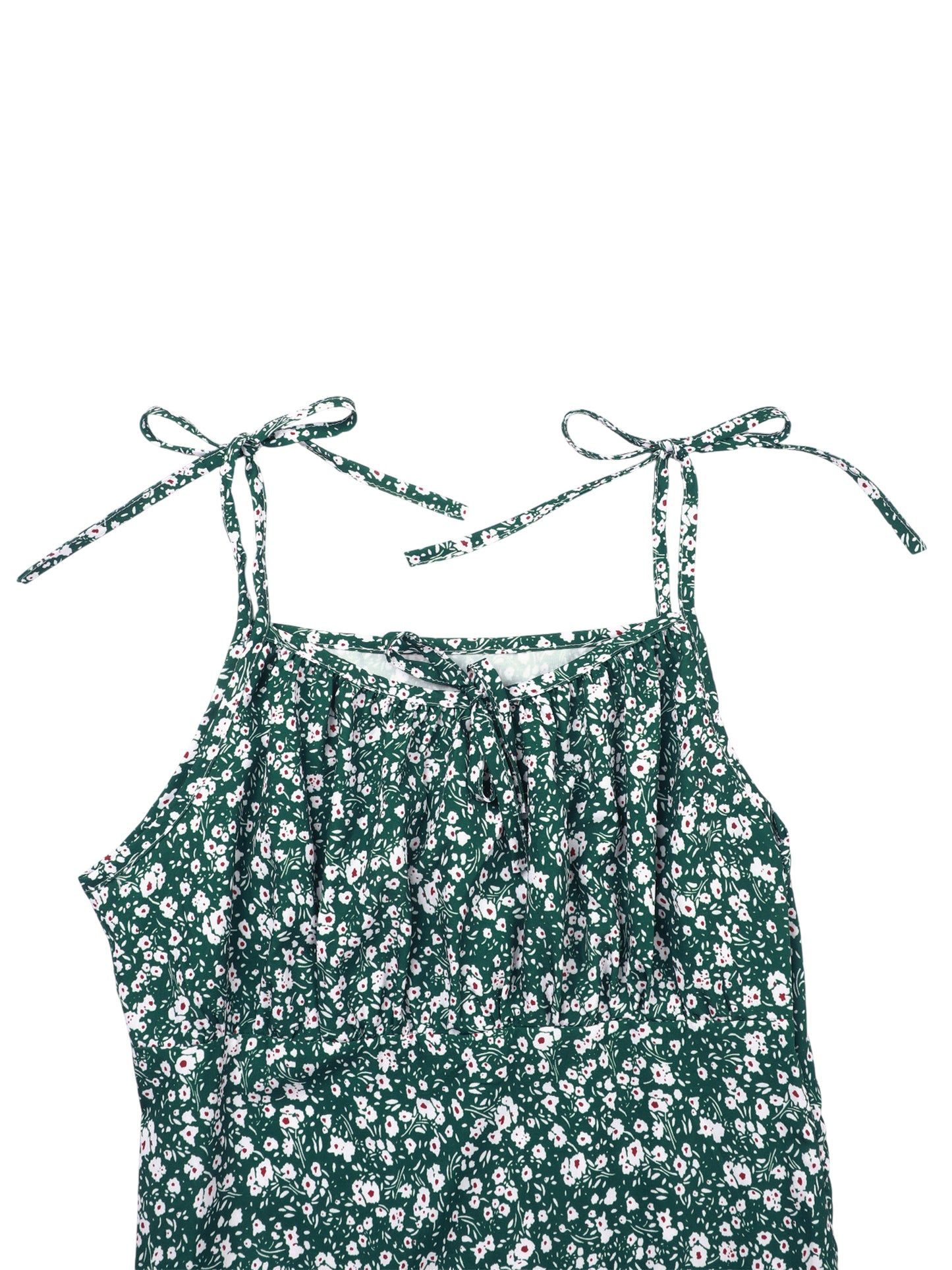 Lapa Plus Women's Sexy Spaghetti Strap Floral Split Dress