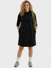 Lapa Plus Women's Leopard Print Hoodie Dress