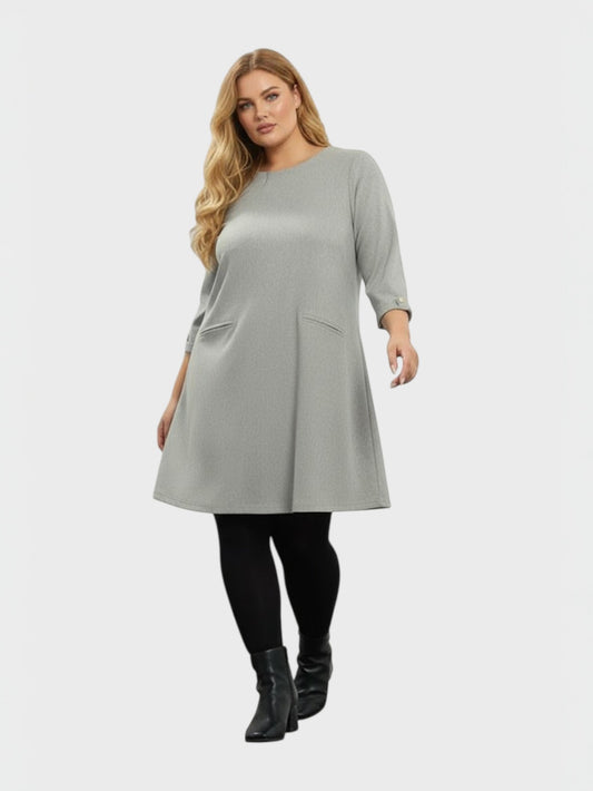Lapa Plus Women's Simple Casual Dress with Pockets