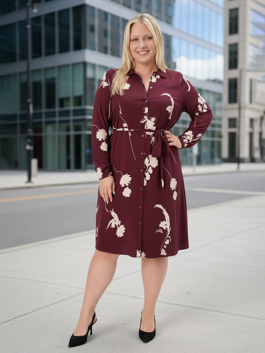 Lapa Plus Women's Printed Shirt Dress