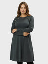 Lapa Plus Women's Textured Knit Midi Dress