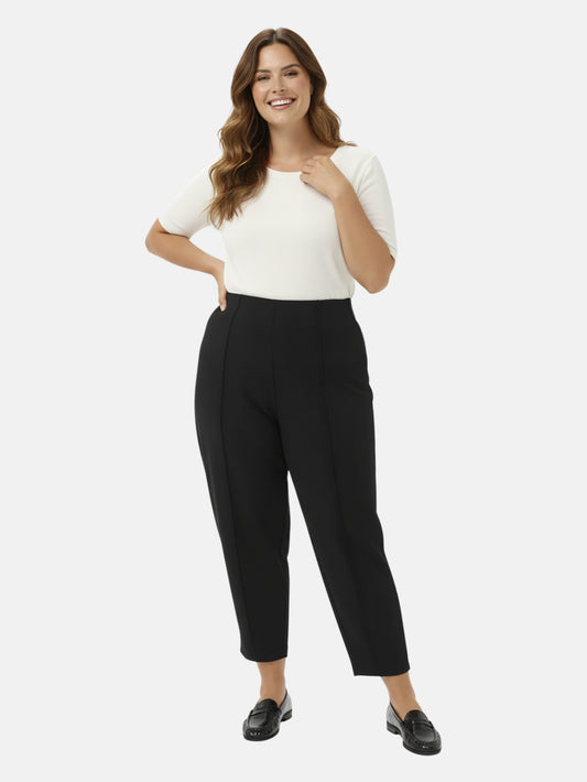 Lapa Plus Women's Elastic Daily Casual Cropped Pants