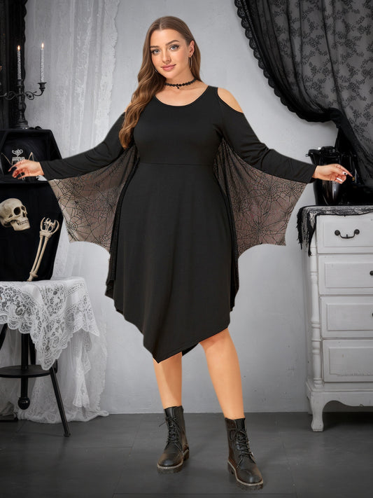 Lapa Plus Women's Halloween Gothic Y2K Dress