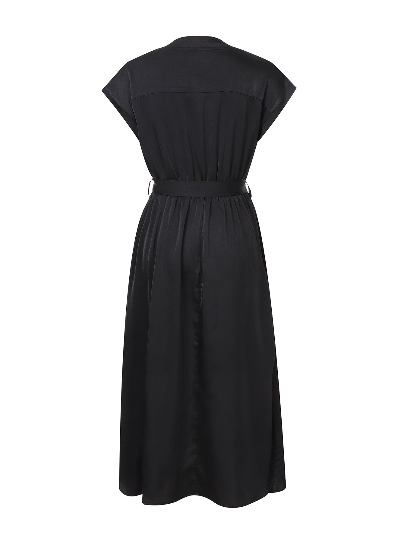 Lapa Plus Women's Bead Piece Waist Cinching Lace Up Big Swing Dress