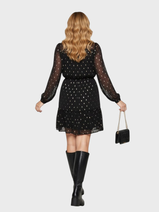 Lapa Plus Women's Polka Dot Chiffon Dress