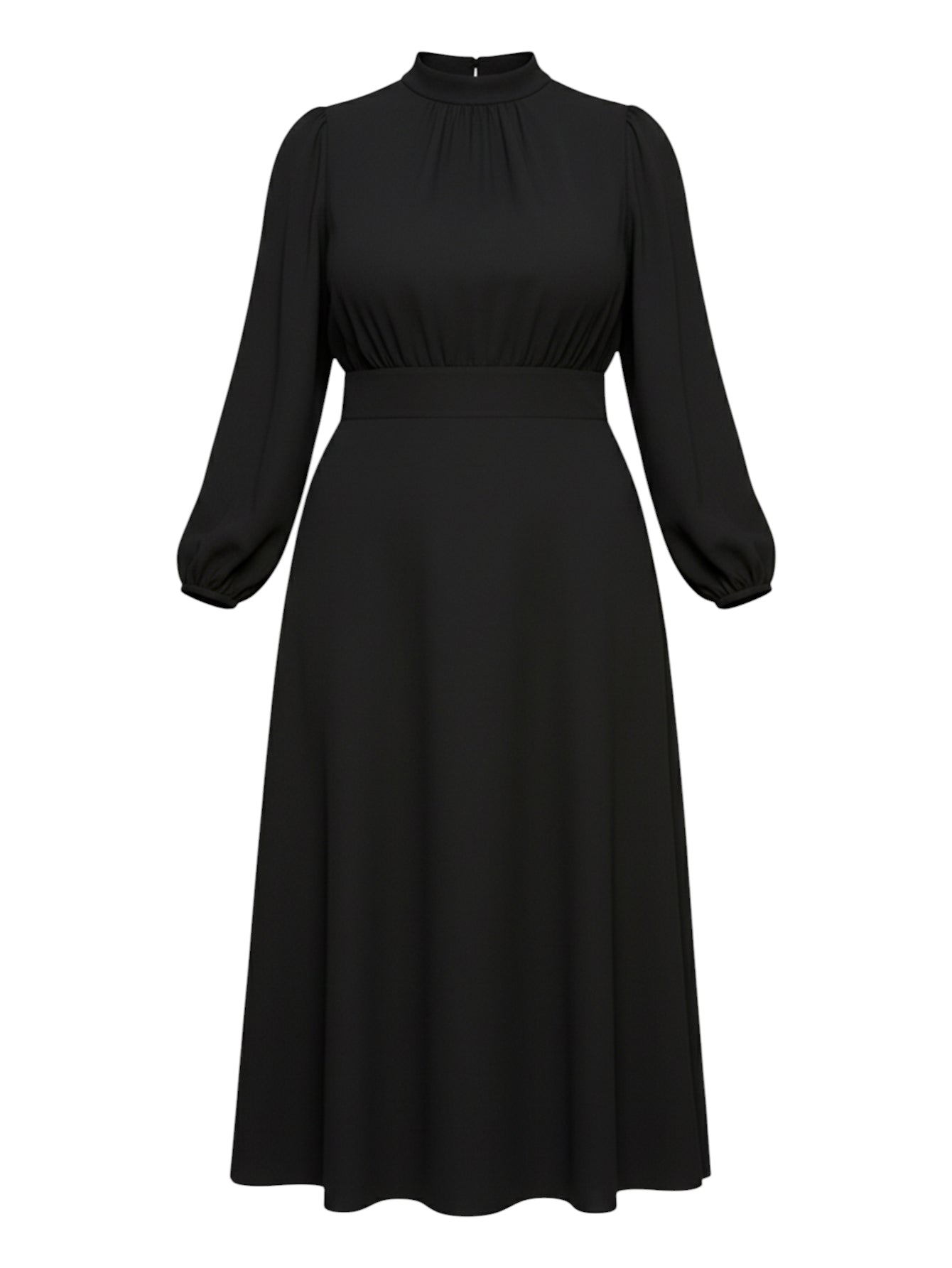 Lapa Plus Women's Solid Color Minimalist Elegant Dress