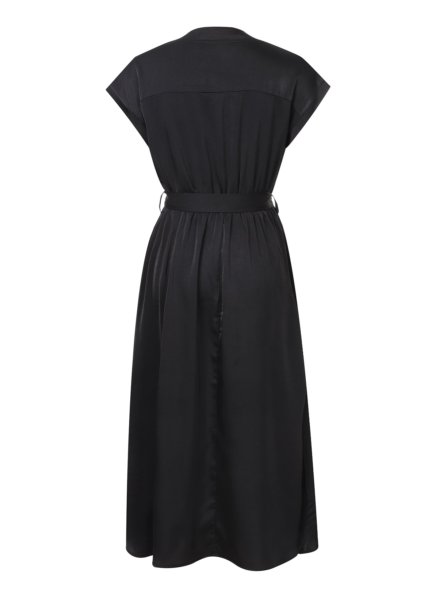 Lapa Plus Women's Bead Piece Waist Cinching Lace Up Big Swing Dress