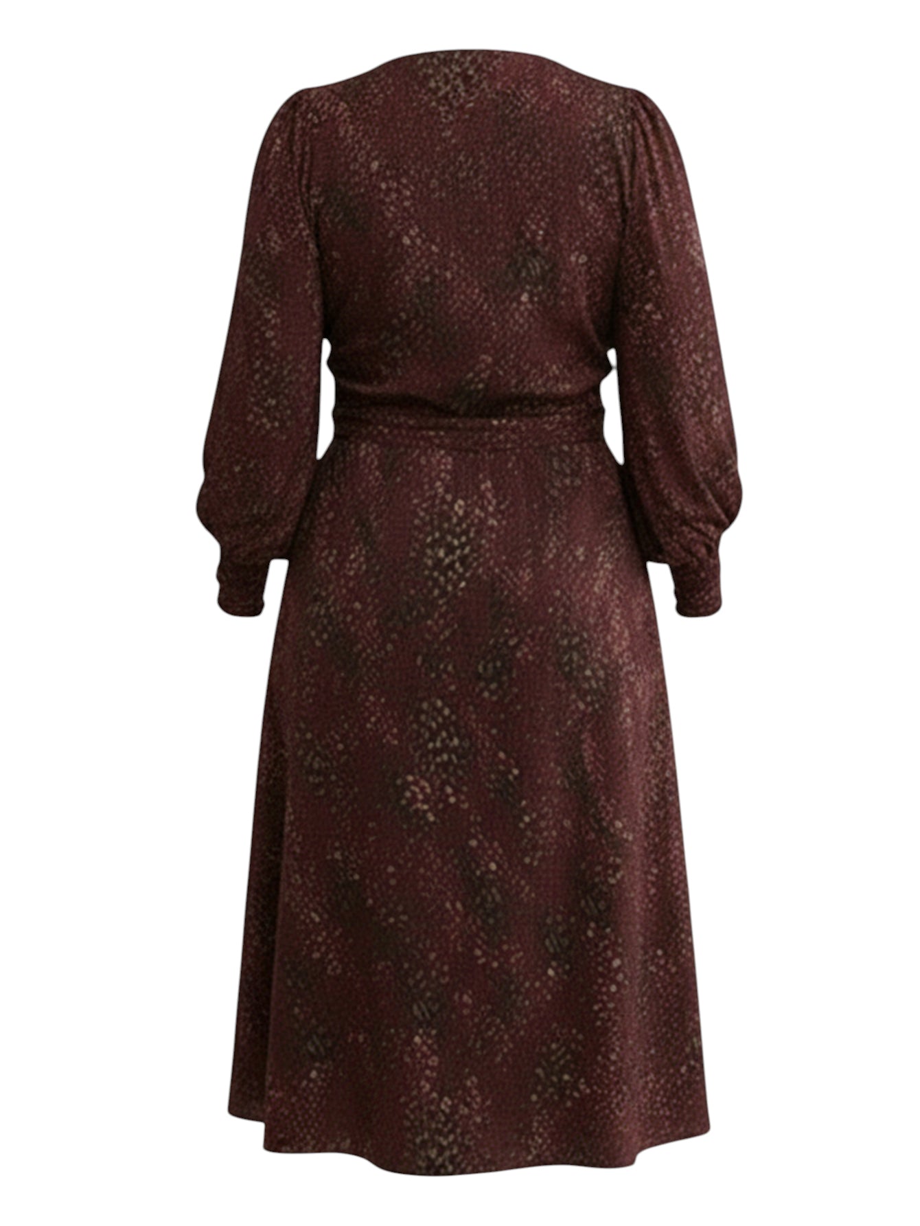 Lapa Plus Women's V-Neck Printed Tie-Waist Dress