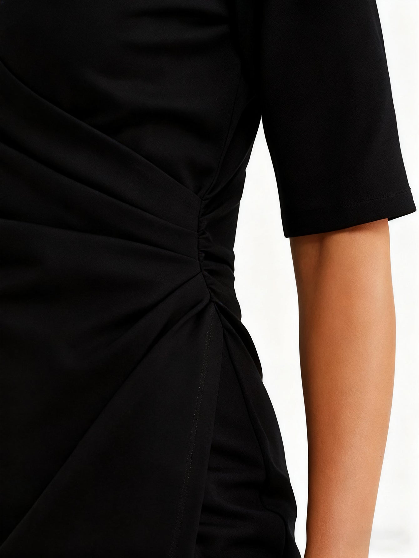 Lapa Plus Women's V-Neck Wrap Style Dress(No Matching Belt)
