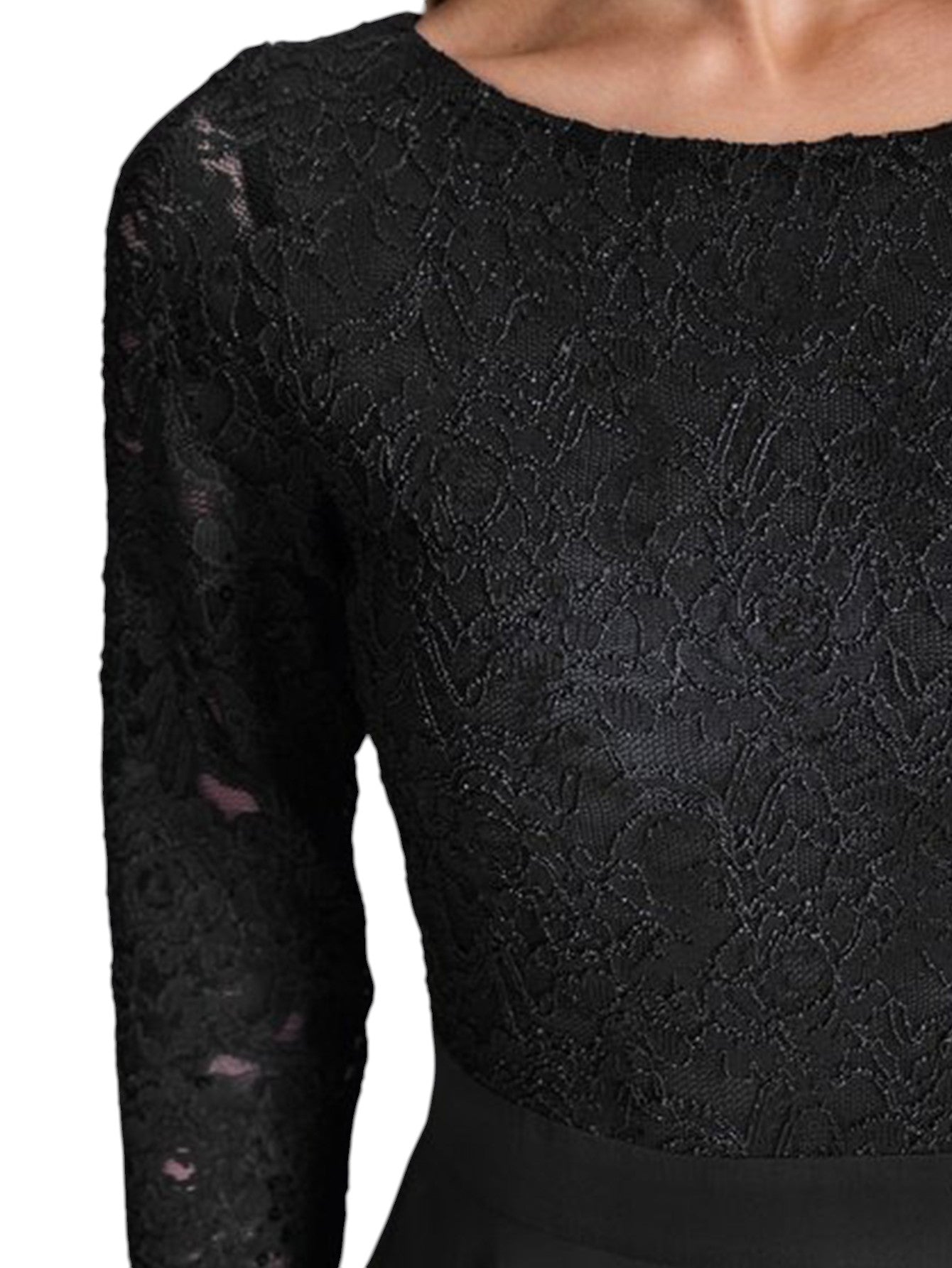 Lapa Plus Women's Timeless Elegant Lace-Paneled Dress