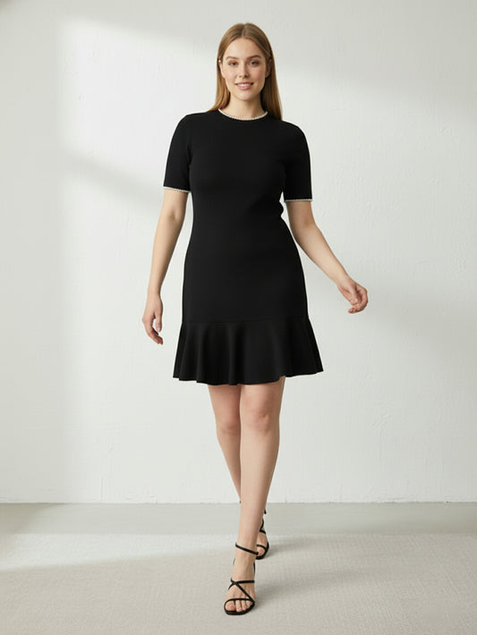 Lapa Plus Women's Timeless Elegant Little Black Dress