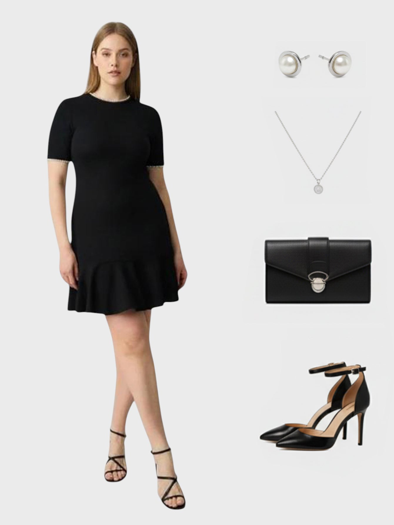 Lapa Plus Women's Timeless Elegant Little Black Dress