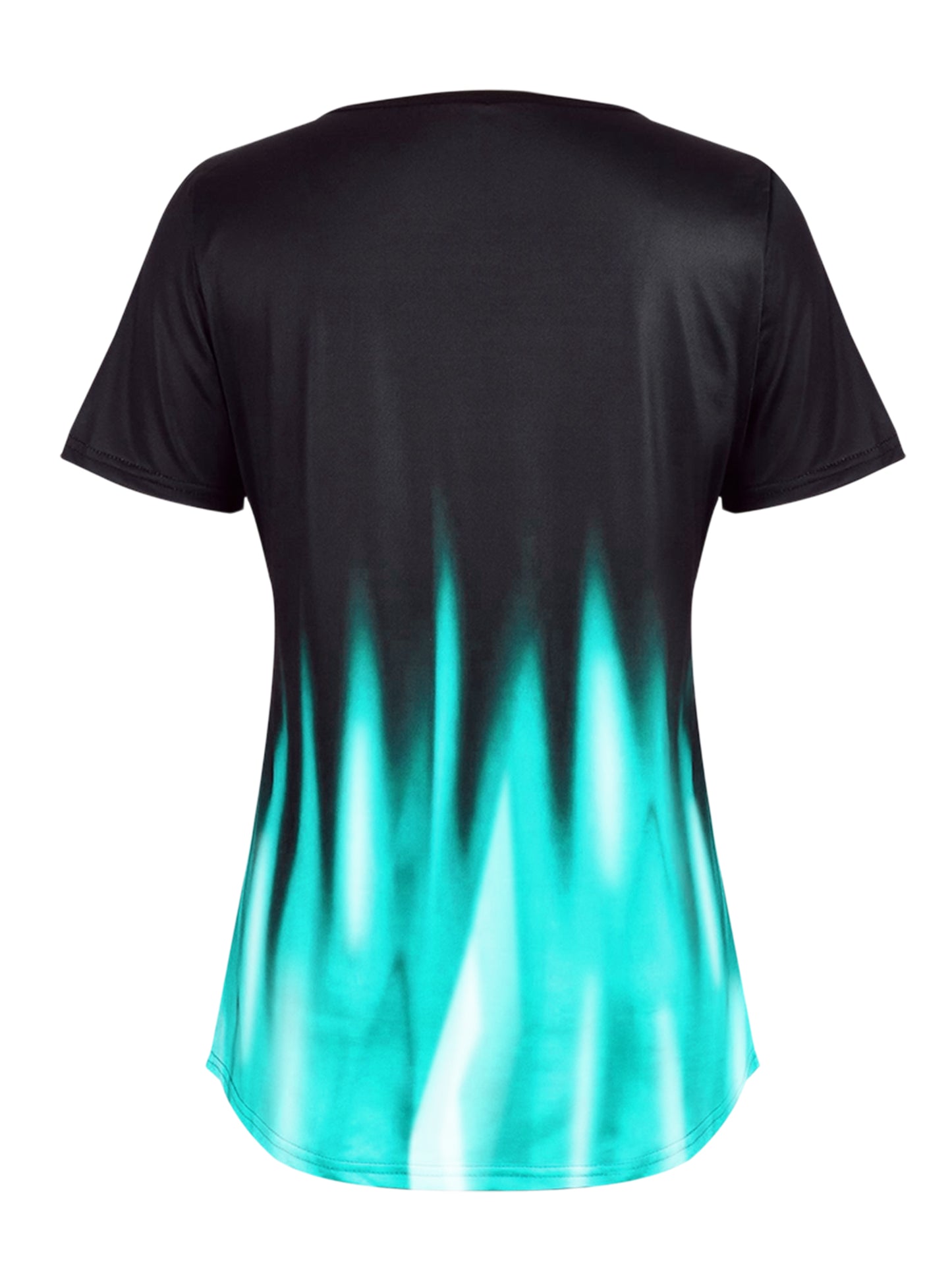Lapa Plus Women's Short Sleeved Gradient Printed T-shirt