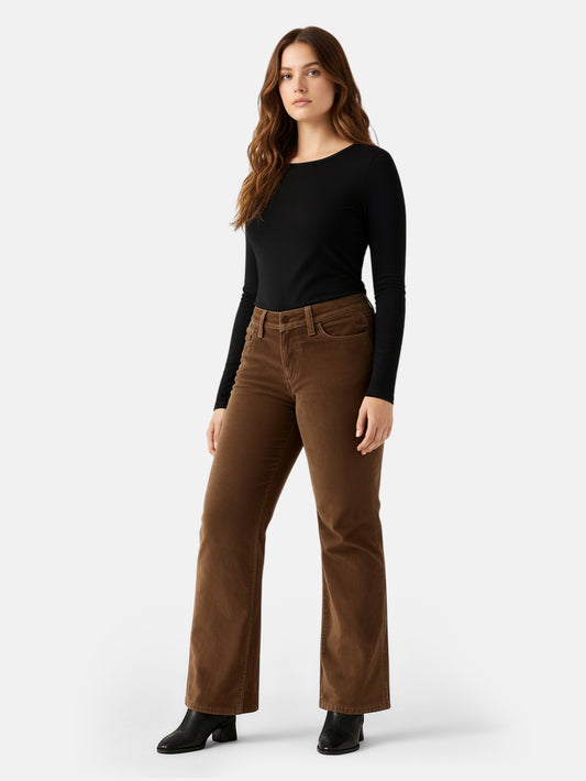Lapa Plus Women's Slim-Fit Corduroy Casual Pants