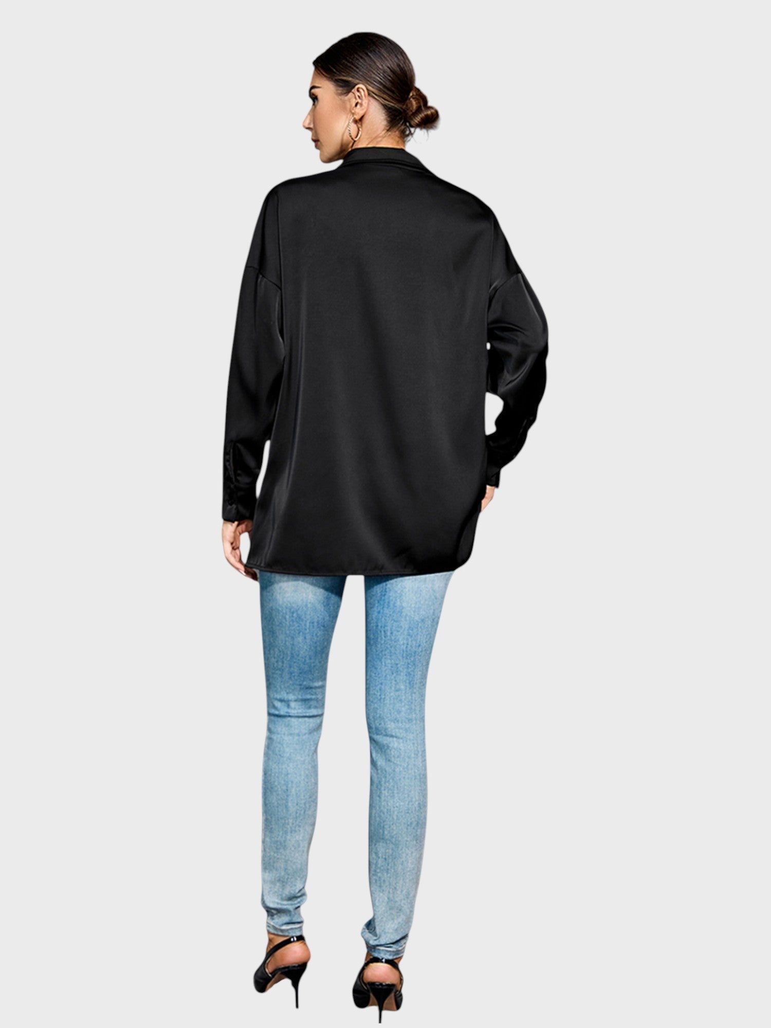 Lapa Plus Casual Women's Shirt With Diamond - studded Fringes - Lapa plus