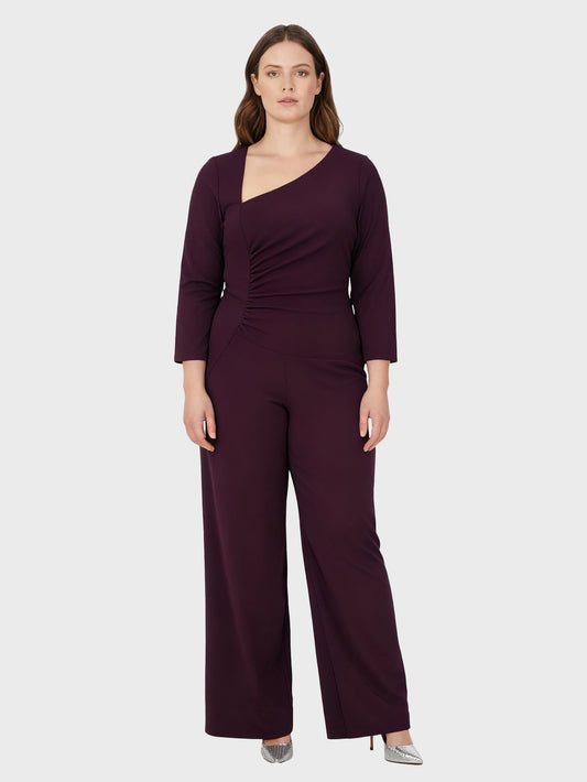 Lapa Plus Women's Asymmetric Neckline Jumpsuit - Lapa plus