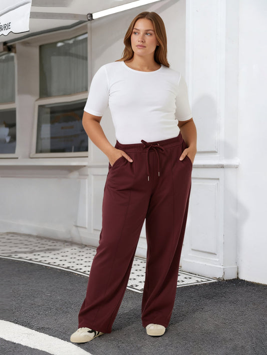 Lapa Plus Women's Basic Tie - Waist Casual Pants - Lapa plus