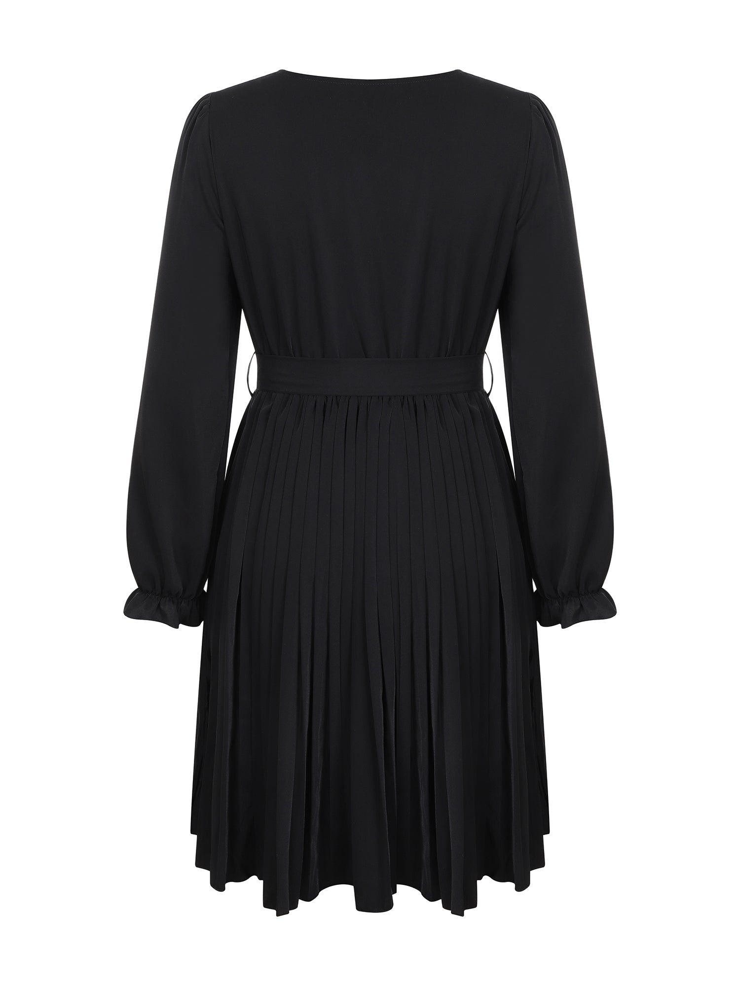 Lapa Plus Women's Button Waistband Black Dress - Lapa plus