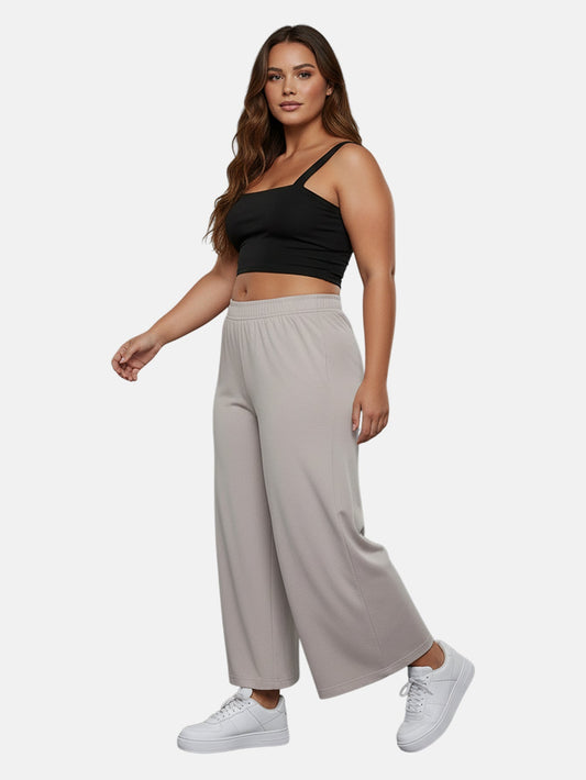 Lapa Plus Women's Casual Elastic - Waist Loose - Fit Long Pants - Lapa plus