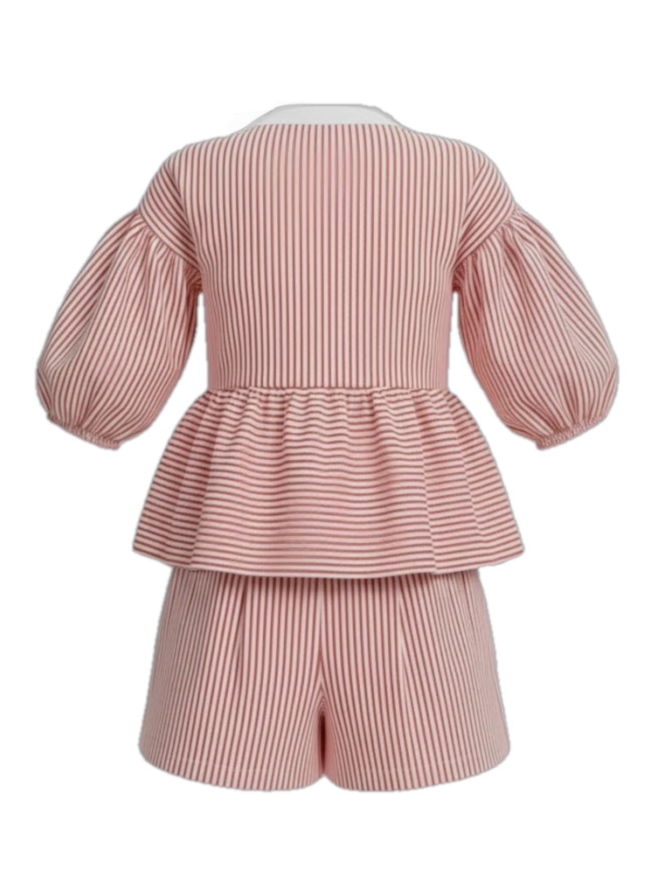 Lapa Plus Women's Christmas Round - Neck Bowknot Shorts Set - Lapa plus
