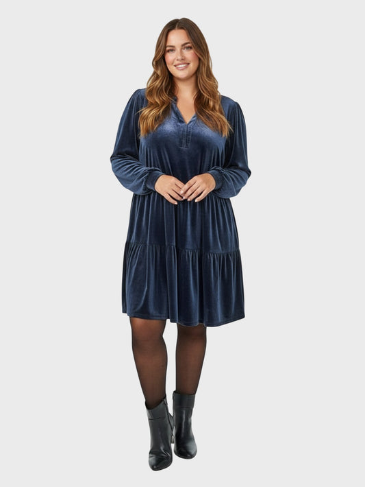 Lapa Plus Women's Corduroy Patchwork Dress - Lapa plus