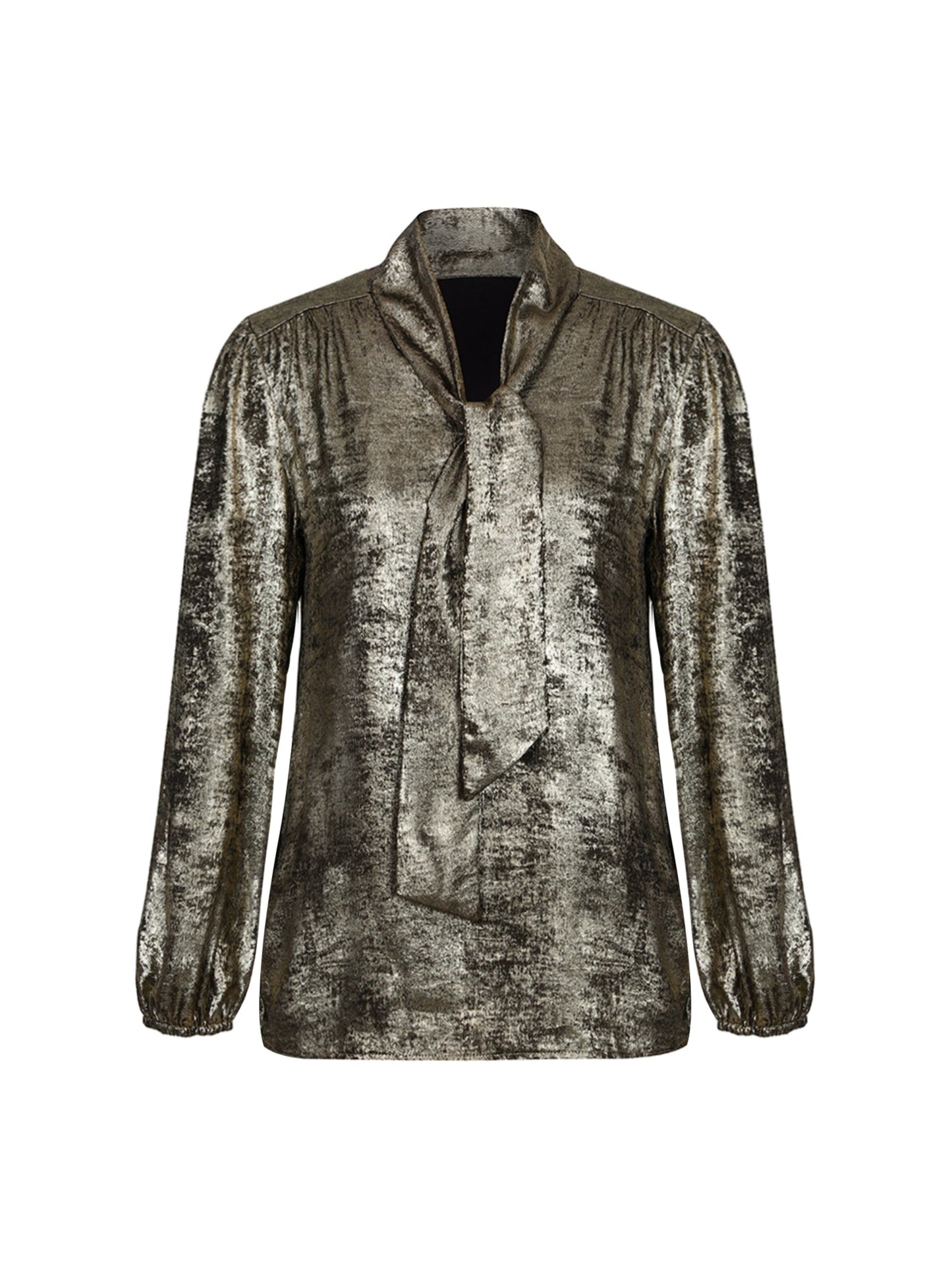 Lapa Plus Women's Elegant Lace - up Satin Shirt - Lapa plus