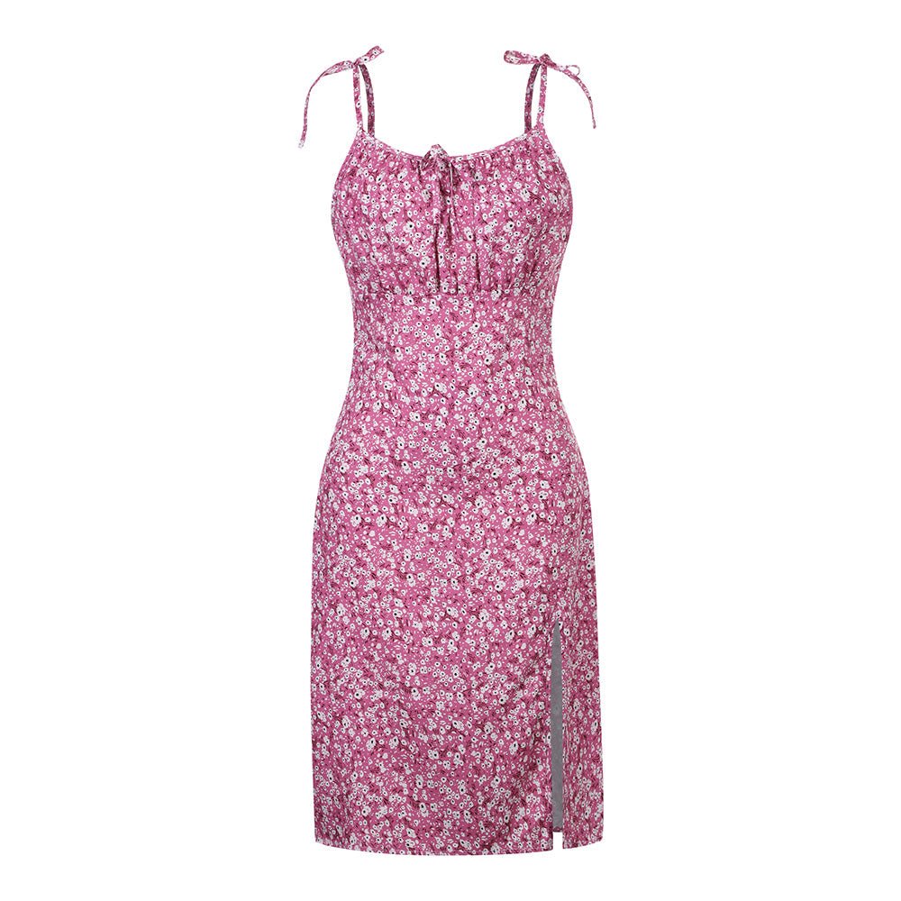 Lapa Plus Women's Floral - print Side - zipper Slit Dress - Lapa plus