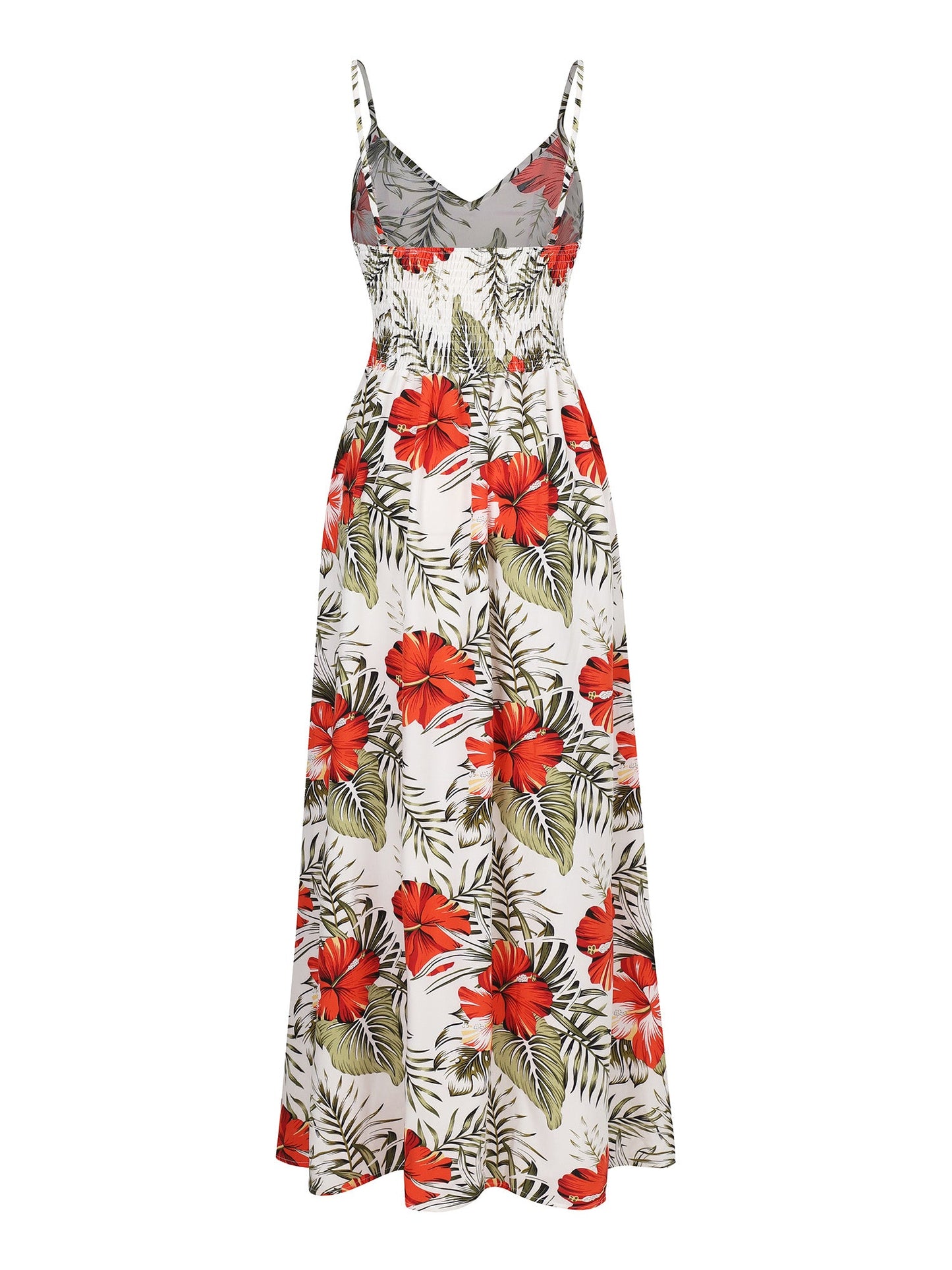 Lapa Plus Women's Flower - print Resort Slit Camisole Dress - Lapa plus