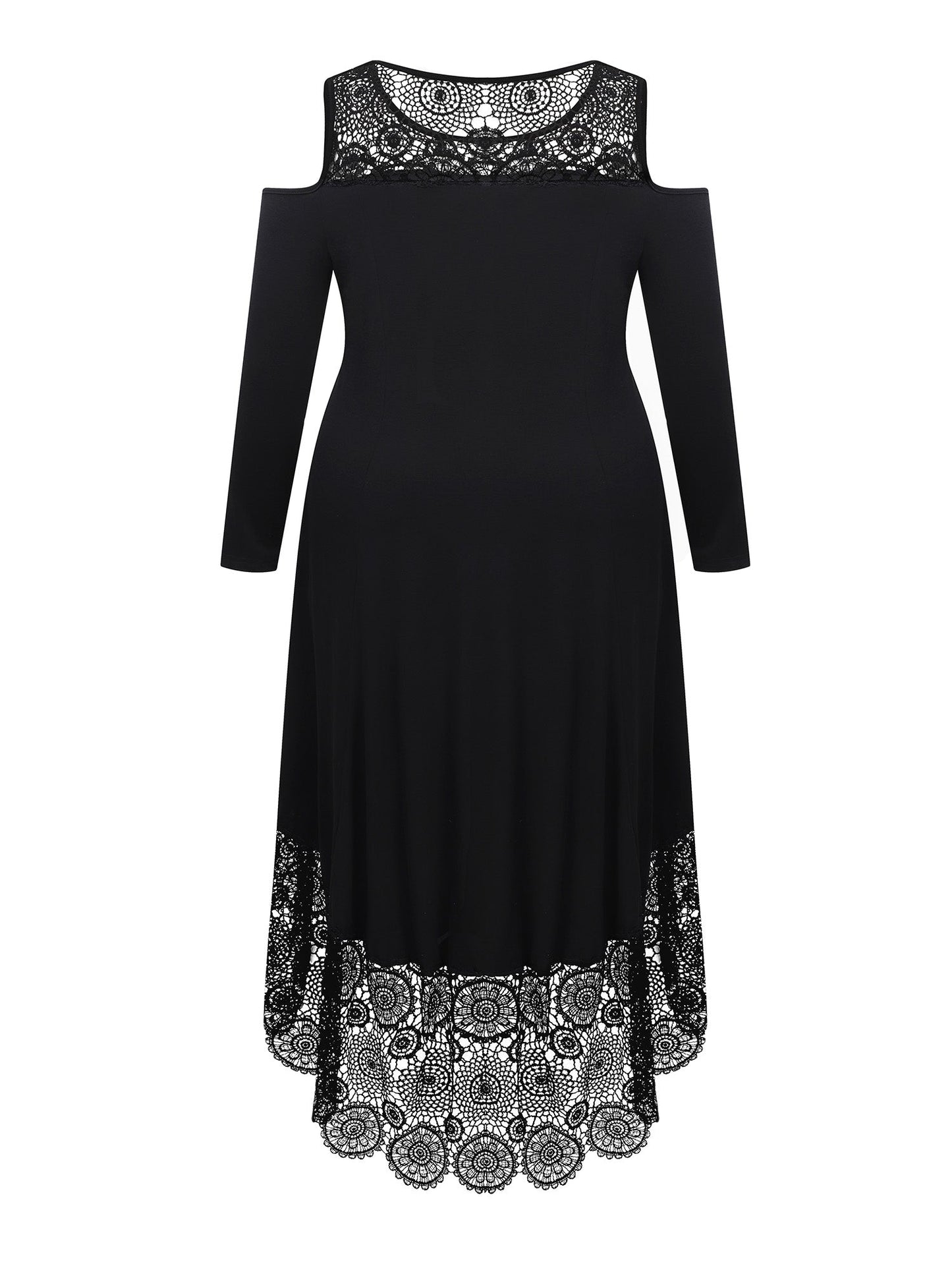 Lapa Plus Women's Lace - spliced Off - shoulder Plus Size Dress - Lapa plus