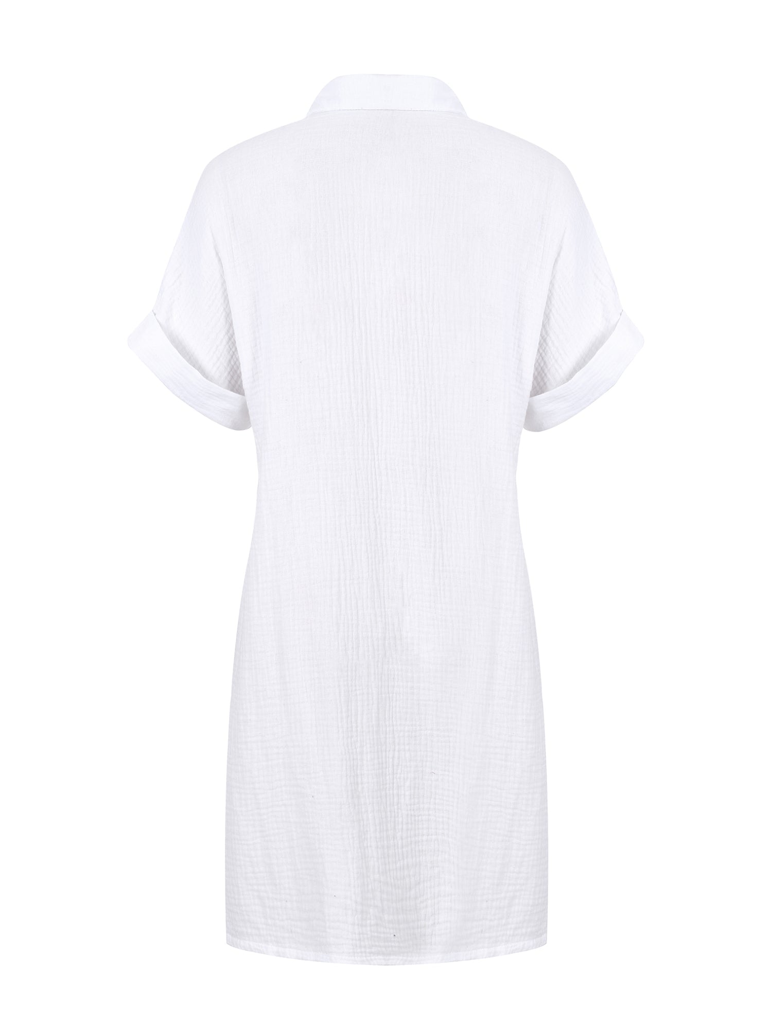 Lapa Plus Women's Pocket Single - breasted Button Dress - Lapa plus