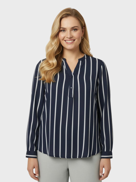 Lapa Plus Women's Reversible Top with Striped Sleeves - Lapa plus