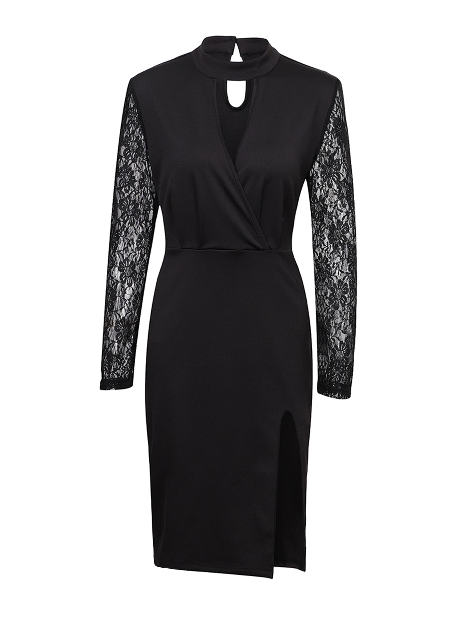 Lapa Plus Women's Sexy Lace Slit Tight Party Dress - Lapa plus