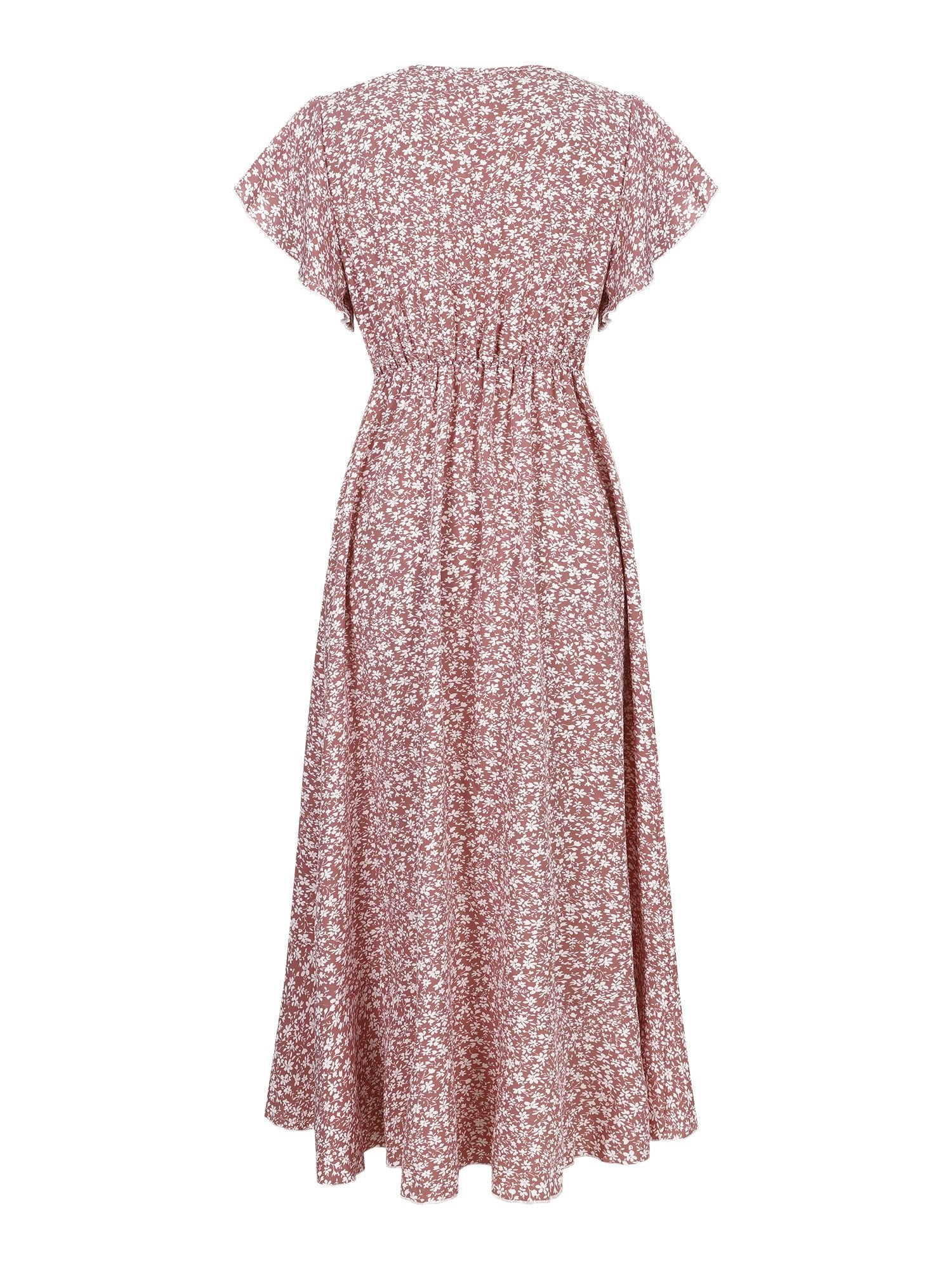Lapa Plus Women's Small Floral Pattern Lace - up Dress - Lapa plus