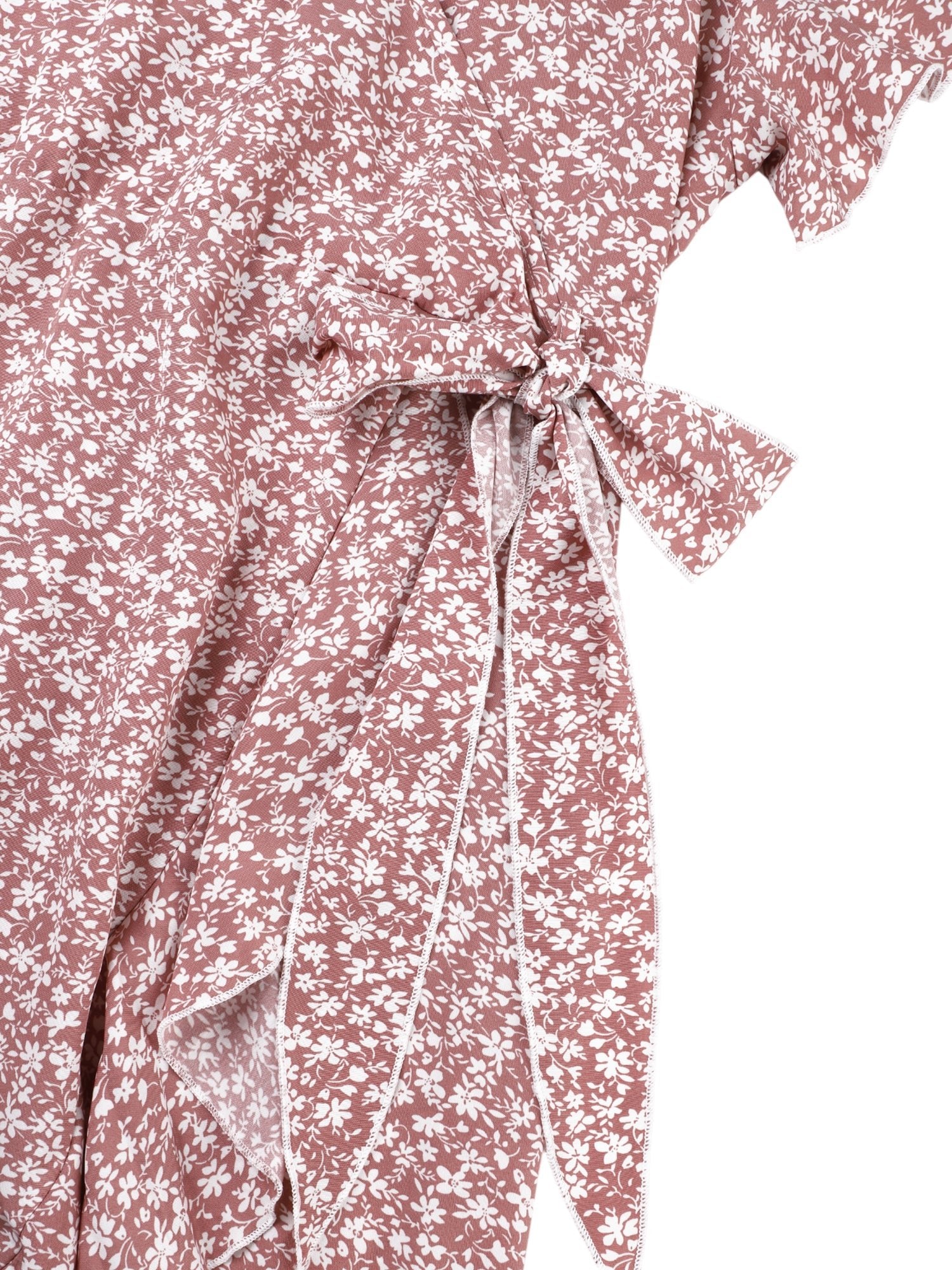 Lapa Plus Women's Small Floral Pattern Lace - up Dress - Lapa plus