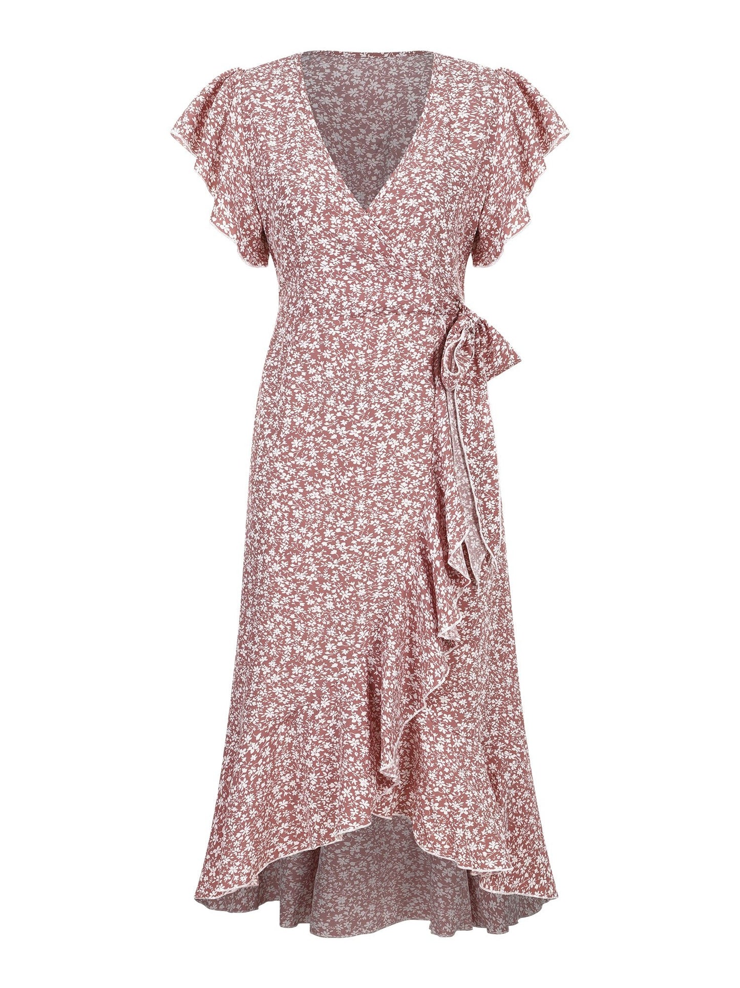 Lapa Plus Women's Small Floral Pattern Lace - up Dress - Lapa plus