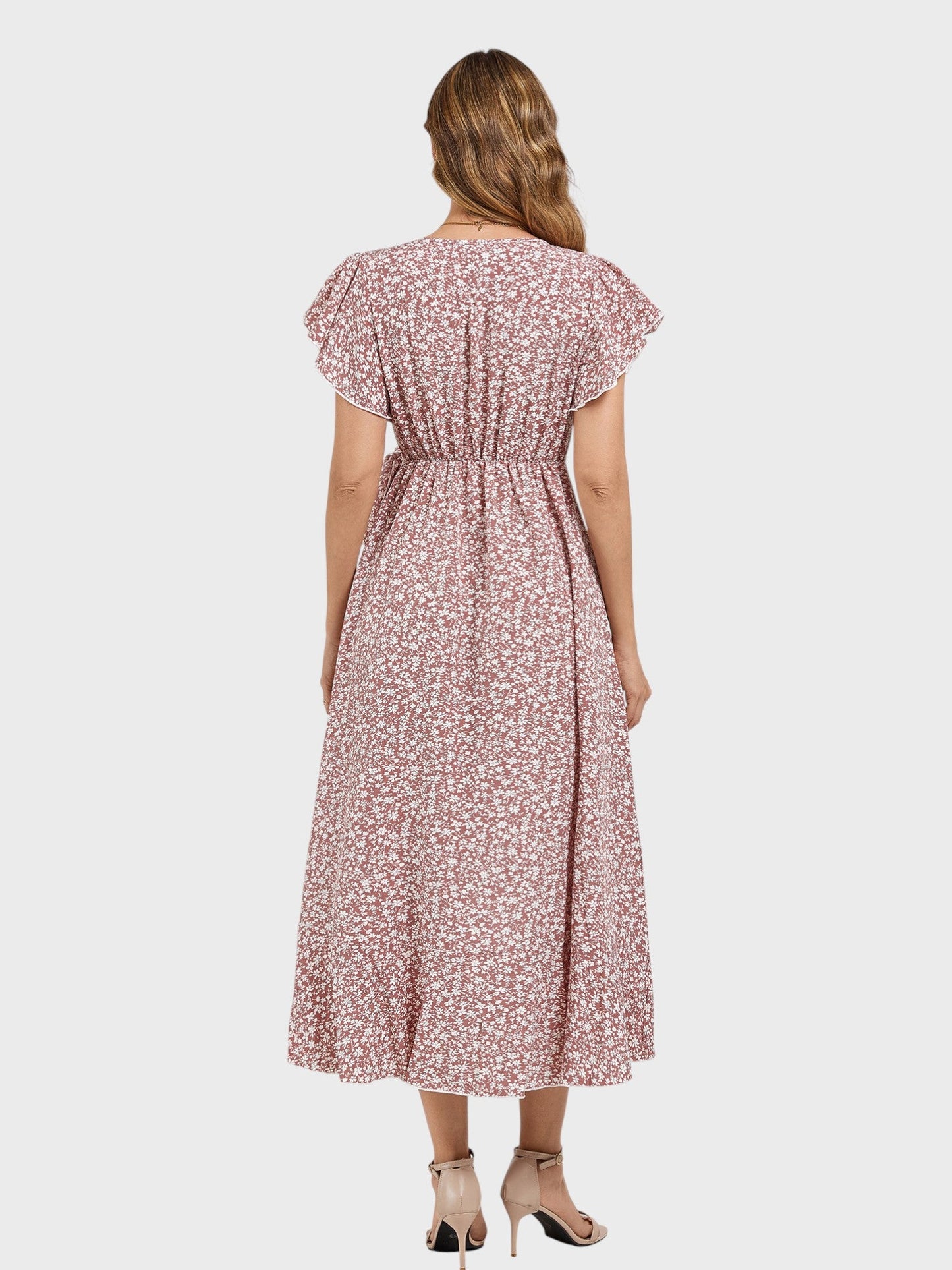 Lapa Plus Women's Small Floral Pattern Lace - up Dress - Lapa plus
