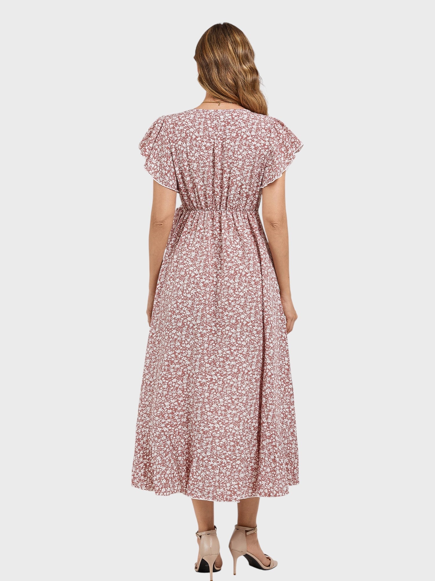 Lapa Plus Women's Small Floral Pattern Lace - up Dress - Lapa plus