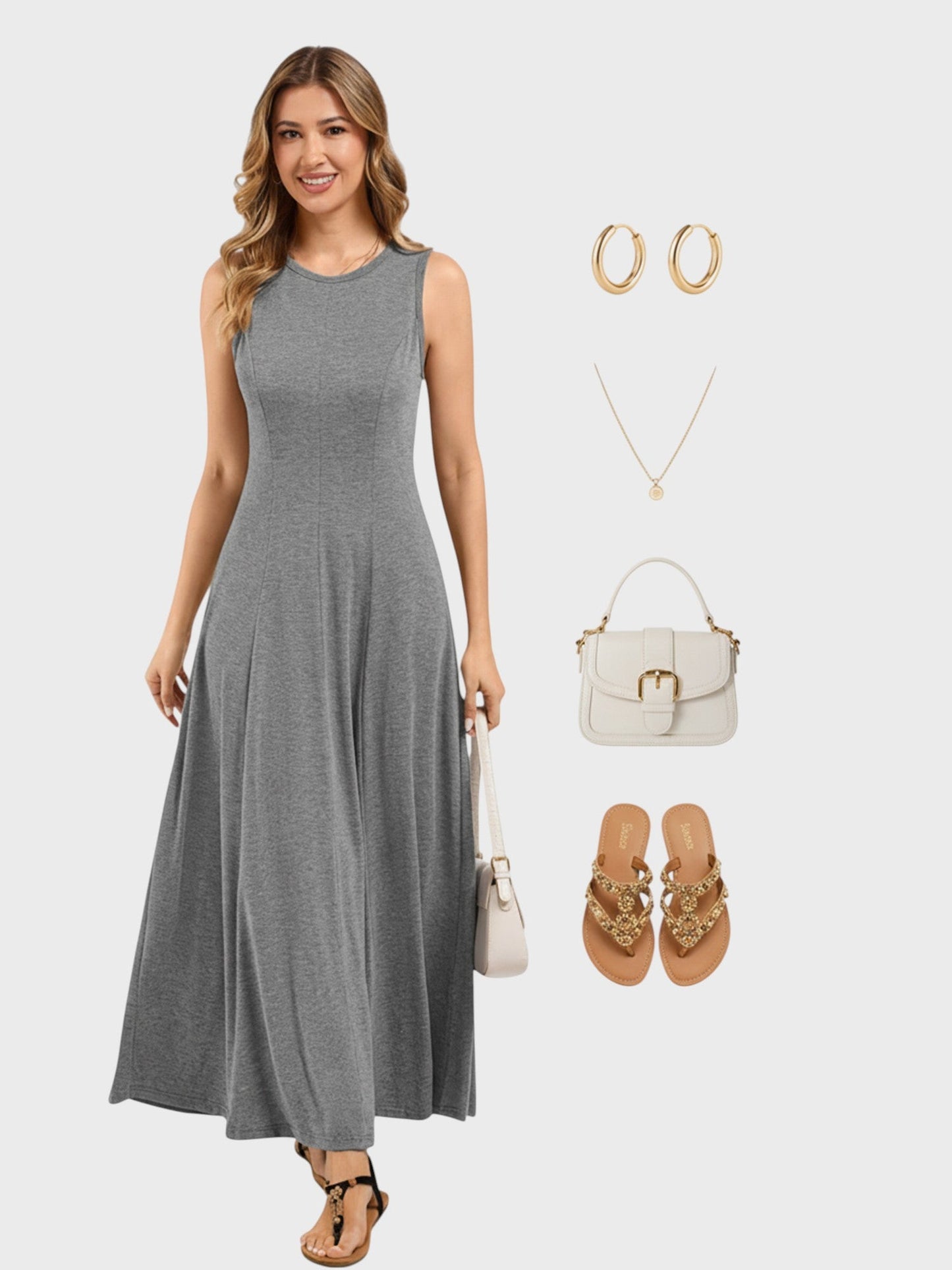 Lapa Plus Women's Solid - colored Long Dress - Lapa plus