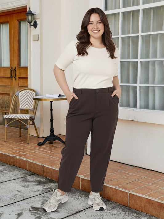 Lapa Plus Women's Straight - Leg Slimming Calf - Length Trousers - Lapa plus