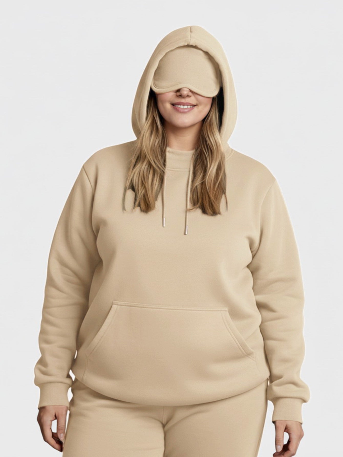 Lapa Plus Women's multi-colored eye mask with hood sweatshirt