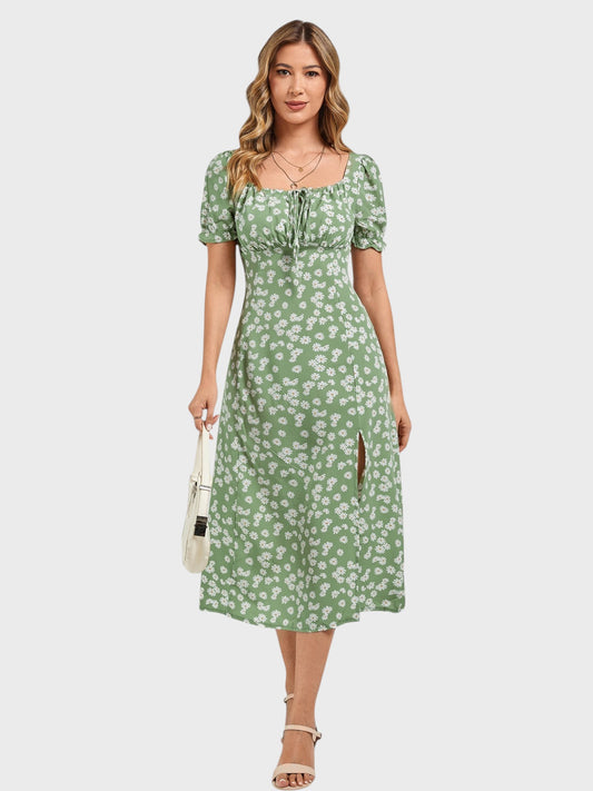 Lapa Plus Women's Floral Printed Strap Dress