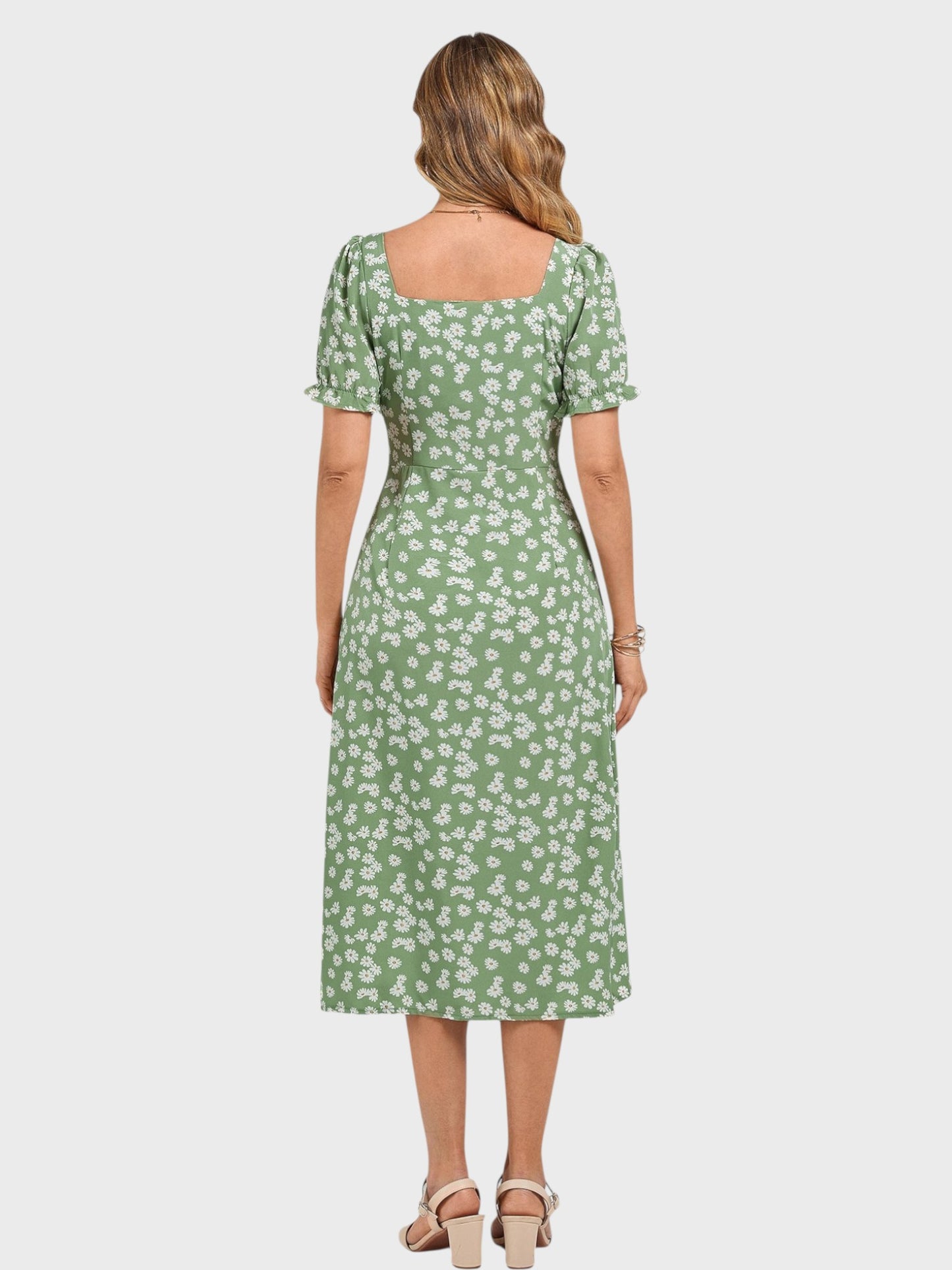 Lapa Plus Women's Floral Printed Strap Dress