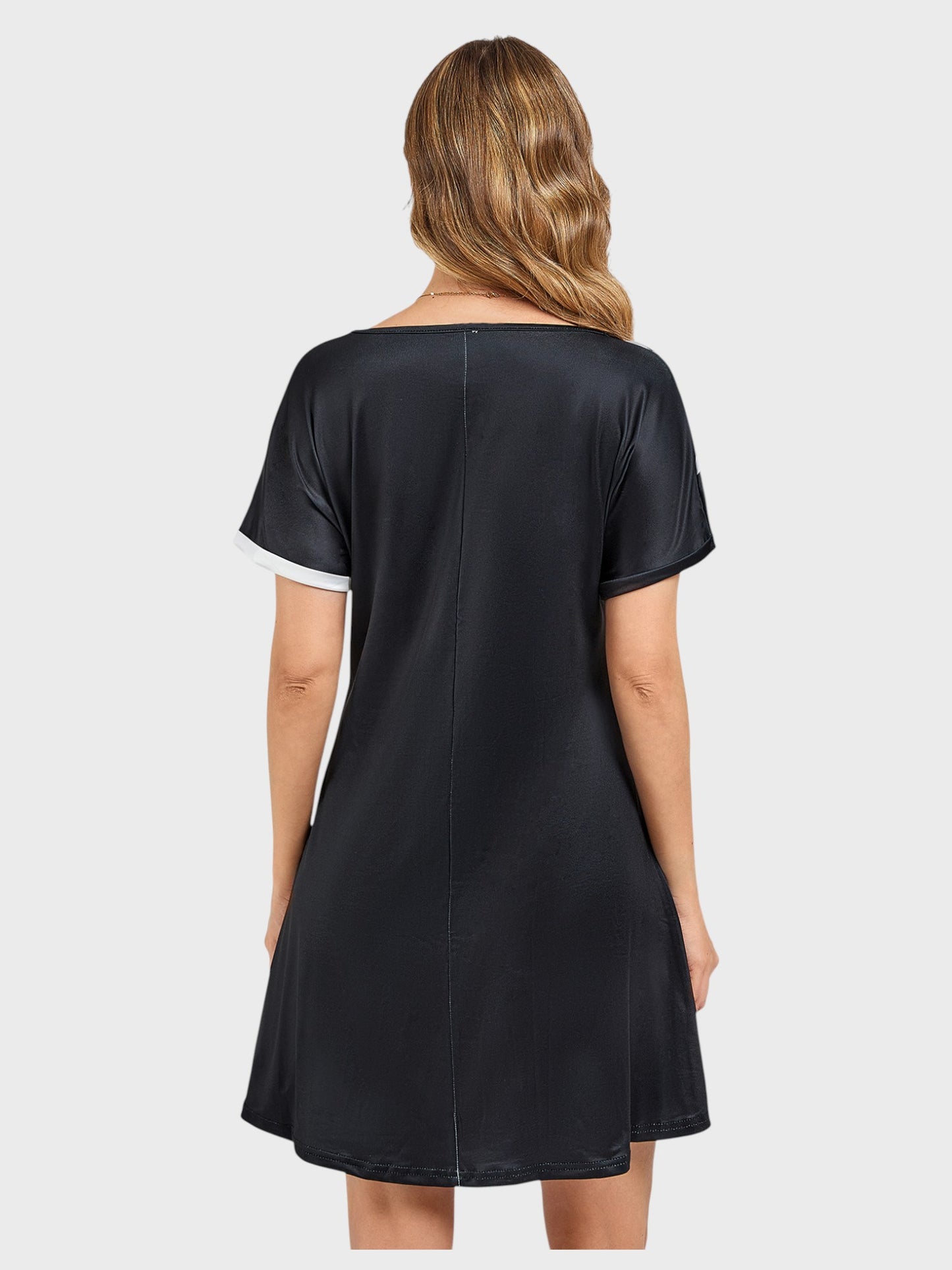 Lapa Plus Women's 3D Floral Print Loose Hem Dress