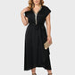 Lapa Plus Women's Bead Piece Waist Cinching Lace Up Big Swing Dress