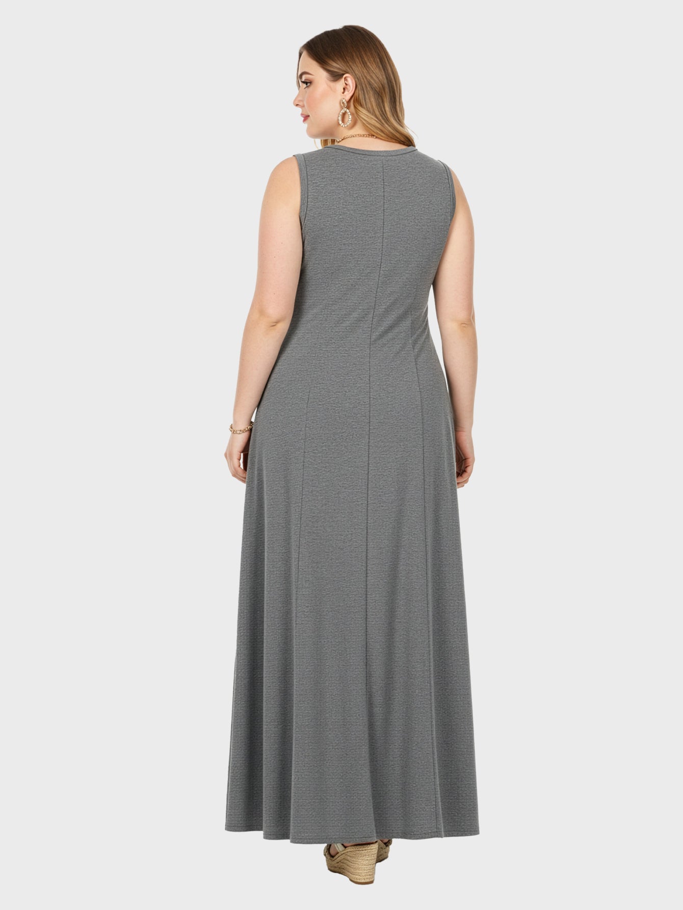 Lapa Plus Women's Solid-colored Long Dress