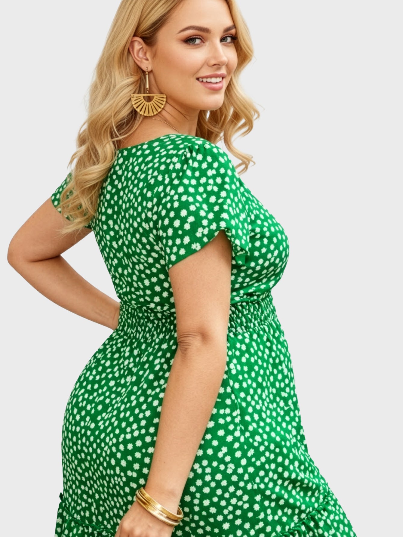 Lapa Plus Women's Floral Print Fashionable Dress