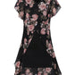Lapa Plus Women's Asymmetric Floral Print Two-piece Dress